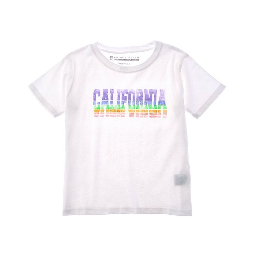 Prince Peter Collection Girls Prince Peter California Gradient T-Shirt, White